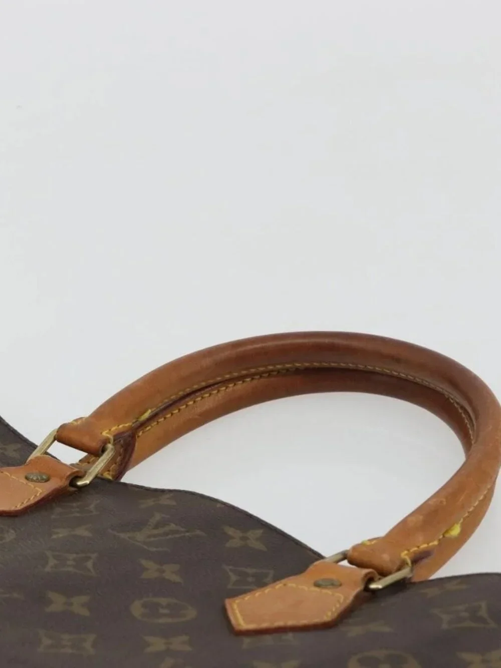 LOUIS VUITTON Monogram Sac Plat Hand Bag M51140 LV Auth 186568